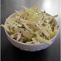recette Salade de choux blanc au sésame