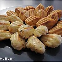 recette Madeleines chèvre, abricots, noisettes