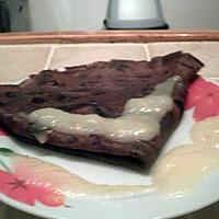 recette CREPES CHOCOLAT NOISETTE ET COULIS POIRE-GINGEMBRE