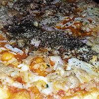 recette Pizza au lardons et au thon