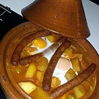 recette Tajine ojja de merguez aux oeufs