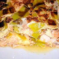 recette Omelette poireau-saumon (compatible dukan)