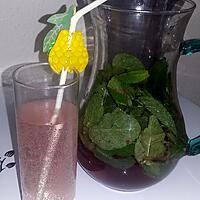 recette Boisson pétillante a la menthe et a la cerise