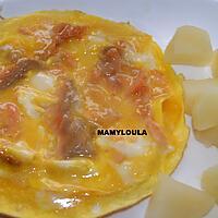 recette Omelette au saumon fumé