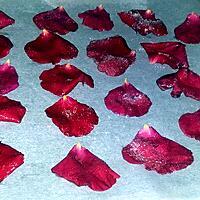 recette Pétales de rose cristalisés