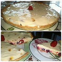 recette Tarte chiboust aux framboises