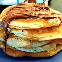 recette pancakes au Nutella chaud