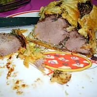 recette Mignon de porc en pate feuilletee