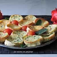 recette Minis clafoutis au jambon et petits pois