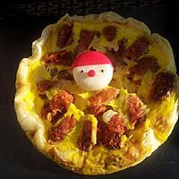 recette Quiche au mini-knackis et babybel déguisé en babybel-clown (cuisson au micro-ondes)