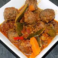 recette Tajine aux boulettes de boeuf (compatible dukan)