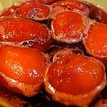 recette Pêches à la grenadine