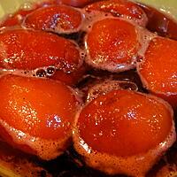 recette Pêches à la grenadine