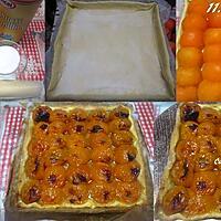 recette Tarte aux abricots frais nature.