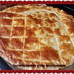 recette Tourte rustique au jambon et aux deux fromages