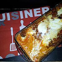 recette Cake de lasagnes à la bolognaise de chorizo-mozzarella