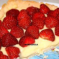 recette Tarte aux fraises et sa crème au citron