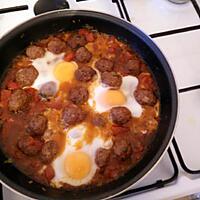 recette Tajine de kefta au oeufs