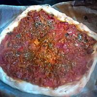 recette pizza a la viande  '' etli pide turc ''