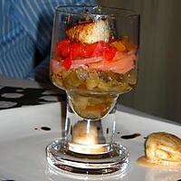 recette Verrine d'aubergines aux noix de saint jacques