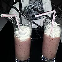 recette Milk shake a la banane, fraise et au citron