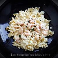 recette Mafalda sauce aux crevettes et curry