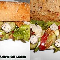 recette UN PETIT SANDWICH LEGER