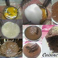 recette Gâteau au yaourt et chocolat.