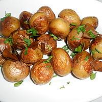 recette POMMES DE TERRE GRENAILLE ROTIES AU LAURIER