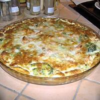 recette quiche sans pate brocoli choux fleur saumon