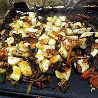 recette Ratatouille cuite à la plancha au lamelles de seiches