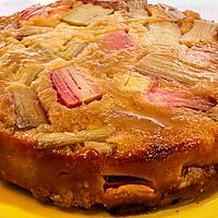 recette Tatin ou presque à la rhubarbe