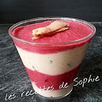 recette VERRINE DE THON BETTERAVE