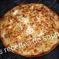 recette PIZZA AU SAUMON