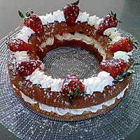 recette Couronne fraises chantilly