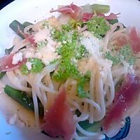 recette spaghettis aux asperge