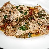 recette CERVELLE DE VEAU AU BEURRE NOISETTE ET CAPRES