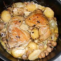 recette CUISSES DE POULET ROTIES AU THYM CITRON