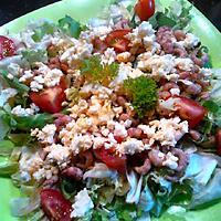 recette Salade tomate cerise au crevette et oeuf
