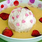 recette Ile flottante aux fraises