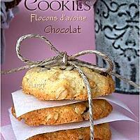 recette Cookies flocons d'avoine et chocolat