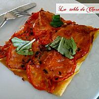 recette Tarte fine tomates mozarella