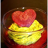 recette Verrines de betteraves rouges et guacamole