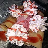 recette Crêpe gourmande a la fraise