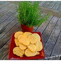 recette Sablés chèvre et thym au thermomix ou sans