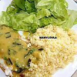 recette Filet de Loup à la sauce au curry