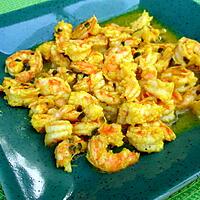 recette Crevettes marinées au curry