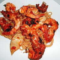 recette SPAGHETTI DE LA MER