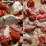 recette Sauce tomate chèvre aux lardons fumés