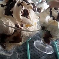 recette Coupes de glace à la banane gourmande au chocolat